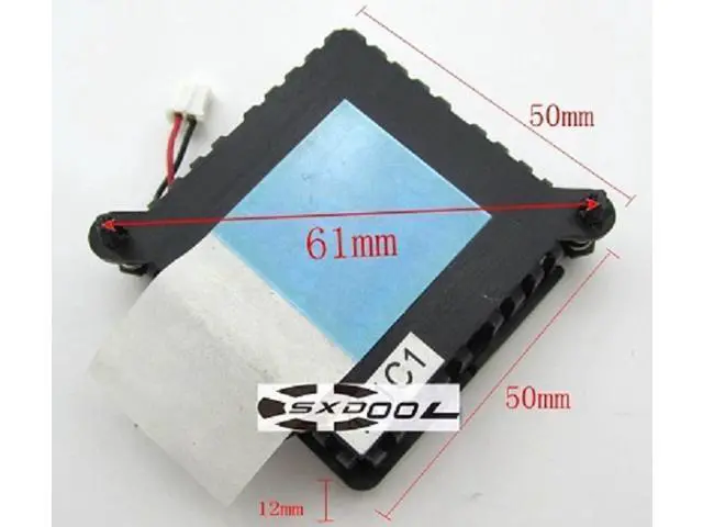 Alt view image 3 of 4 - NEW For ATI AMD HD5450 XFX Geforce210 knife card graphics card fan PLA04710S12M DC12V 2-wire 2-pin