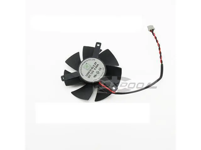Alt view image 2 of 5 - Original 125010-SL2ZP / 125010-SL1ZP DC 12V 0.08A diameter 47MM, hole pitch 39MM, graphics card fan