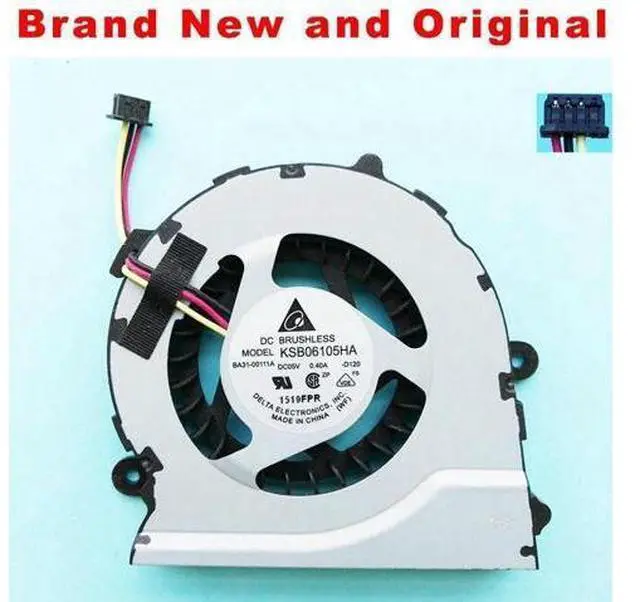 Main image of NEW ORIGINAL CPU FAN FOR SAMSUNG BA31-00111A KSB06105HA DC05V 0.40A -D120 CPU COOLING FAN COOLER