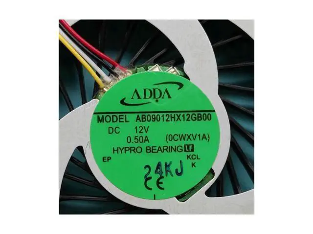 Alt view image 2 of 3 - New original CPU FAN for ADDA AB09012HX12GB00 0CWXV1A DC 12V 0.5A CPU COOLING FAN COOLER