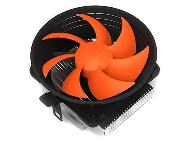 Alt view image 4 of 4 - Q100M Copper plating CPU cooler 10cm 4pin PWM quiet Fan For Intel 775 1150 1151 1155 1156 AMD Q100 PC Cooling fan