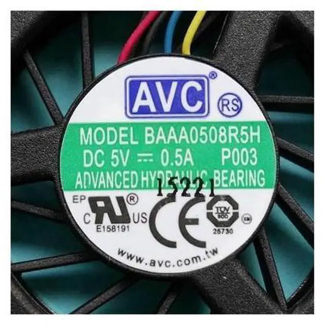 Alt view image 2 of 3 - New Original cpu fan for AVC BAAA0508R5H P003 DC5V 0.5A 4 line notebook graphics system cooling fan cooler