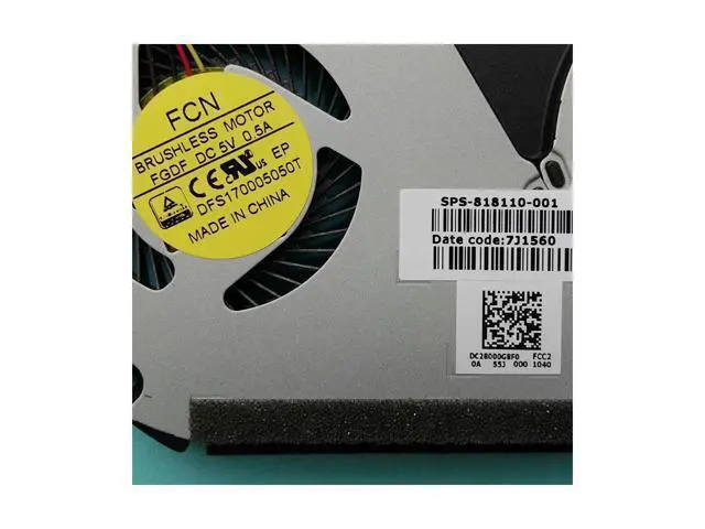 Alt view image 2 of 3 - New Original CPU fan for HP Envy 14-J 14T-J 14-j104TX 14-J006TX cpu cooling Fan cooler DFS170005050T FGDF 818110-001