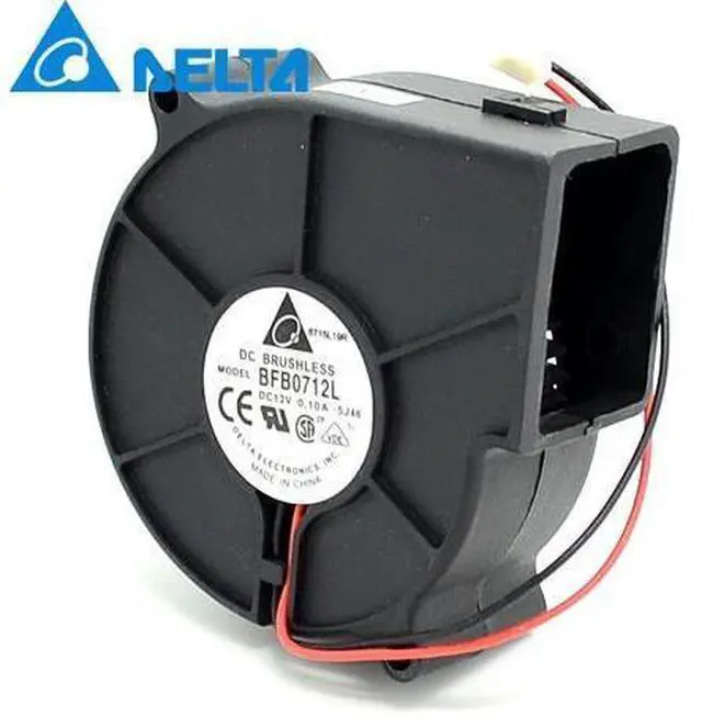 Main image of The 7530 turbo blower 1U2U server 12V 0.10A quiet fan BFB0712L Delta 75*75*30mm