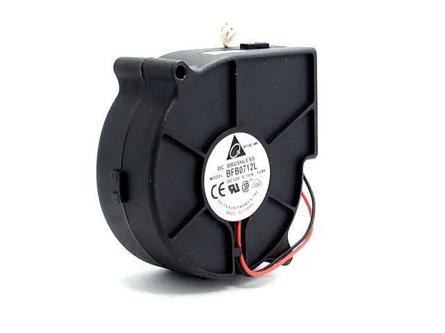 Alt view image 2 of 6 - The 7530 turbo blower 1U2U server 12V 0.10A quiet fan BFB0712L Delta 75*75*30mm