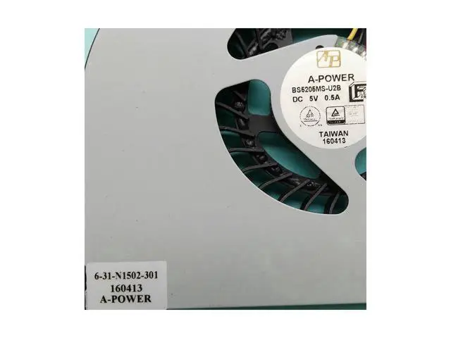 Alt view image 2 of 3 - New Original laptop cpu cooling fan for HASEE Z6 X6 PLUS G170T-K2 cpu fan cooler radiator 6-31-N1502-301 BS5205MS-U2B DC 5V 0.5A