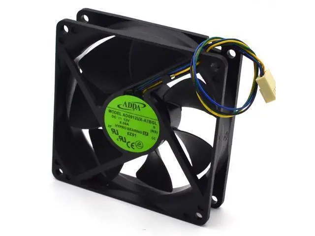 Alt view image 2 of 6 - 92mm 90mm PWM 12V FAN ADDA AD0912UX-A7BGL 9225 3900RPM 50CFM CPU cooling fan