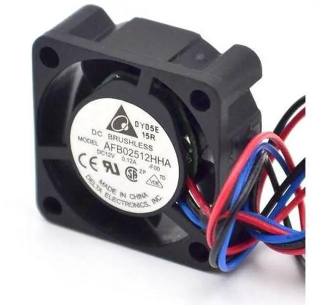Alt view image 2 of 6 - Delta fan AFB02512HHA 2.5CM12V 0.12A cooling Fan 2wire or 3wire For SUN 370-5126 V240 V210 P\/N:3705126-01 25x25x10 mm