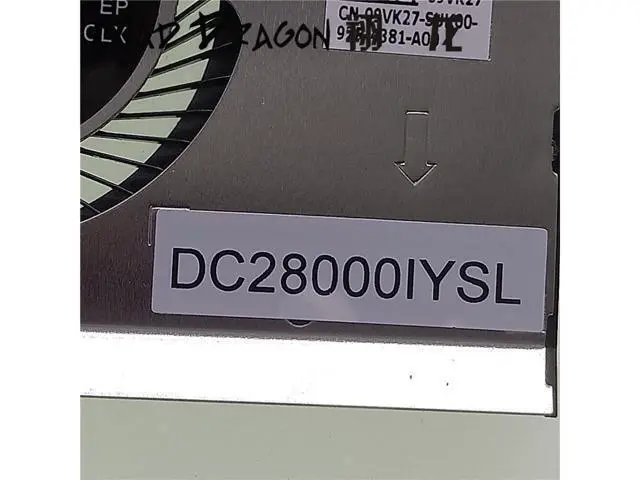 Alt view image 5 of 6 - MAD DRAGON Brand laptop new CPU Heatsink Fan cpu cooling fan For Dell Latitude 5580 DC28000IYS0 EG50050S1-CA90-S9A 09VK27 9VK27