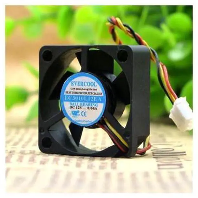 Main image of EVERCOOL 3010 EC3010L12EA 12V 0.06A 3CM\/cm Ultra-quiet Fan cooling fan