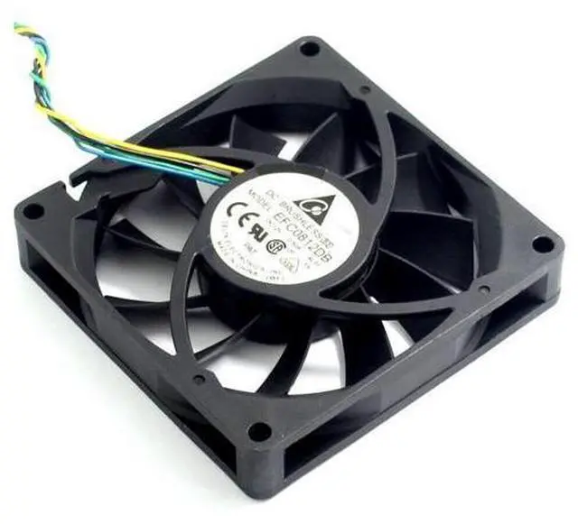 Alt view image 5 of 6 - 2pcs 8CM 80MM 8015 8*8*1.5CM 80*80*15MM 12V 0.5A 4-wire PWM Fan EFC0812DB Cooling fan