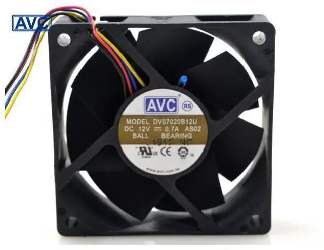 Main image of AVC DV07020B12U 7020 70mm 7cm DC 12V 0.7A dual ball bearing fan server inverter cooling fan
