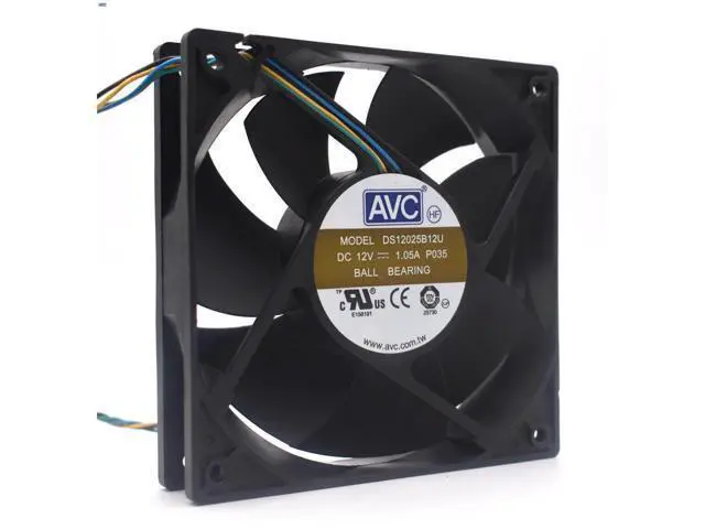 Alt view image 2 of 3 - AVC Original DS12025B12U 12025 12V 1.05A fPWM large air volume case fan cooling fan