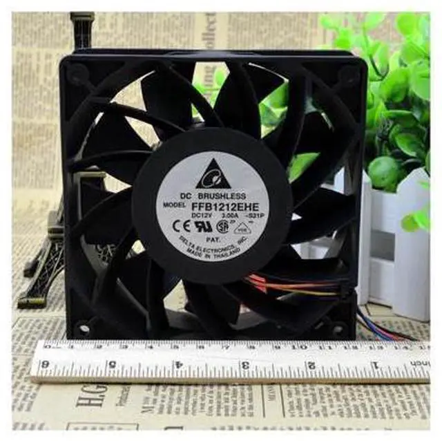 Alt view image 4 of 5 - For Delta 3A violent fan 12cm FFB1212EHE 12V I Mineral 3.0A cooling fan