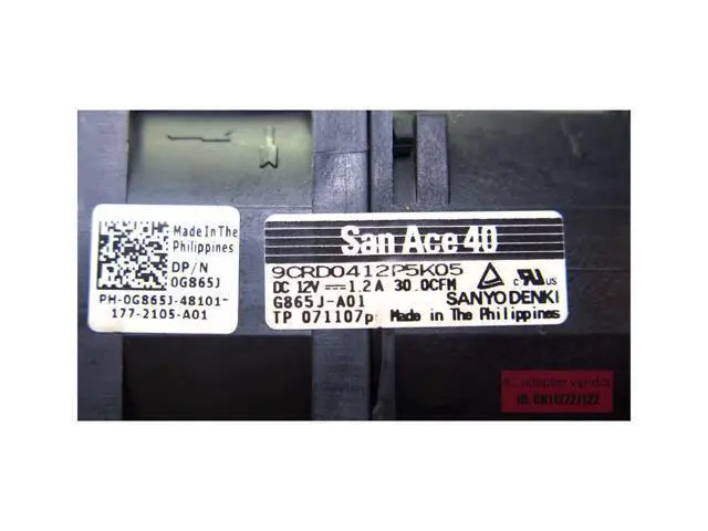 Alt view image 6 of 6 - FOR DELL PowerEdge R410\/R415 Server fan CPU cooling fan G865J