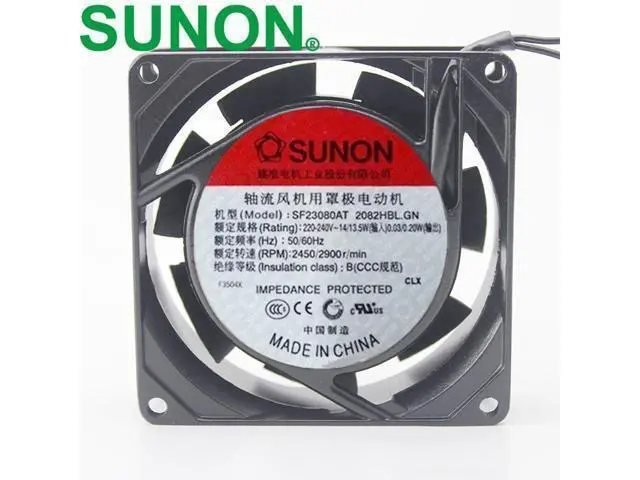 Main image of 1pcs SF23080AT 2082HBL.GN fan AC 220V~230V Metal frame for fish tank cabinet cooling fan 8025 8cm 80mm