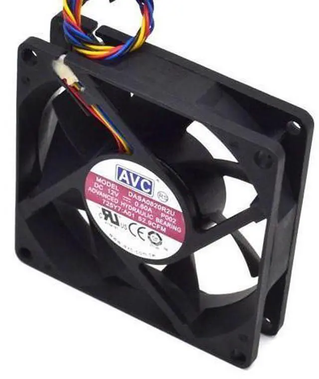 Alt view image 3 of 6 - original Cooling fan DASA0820R2U P002 AVC 8020 0.60A 12V 4 wire 5P plug fan