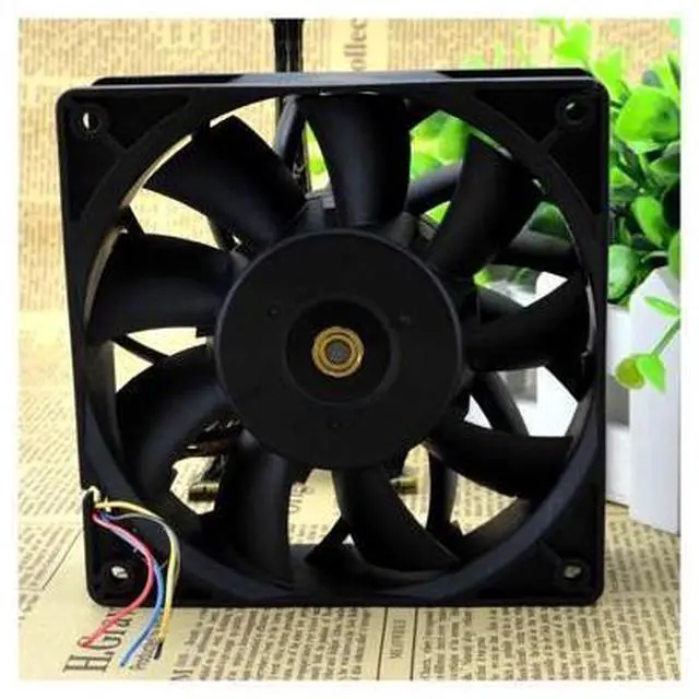Alt view image 2 of 6 - 12038 12CM large air volume fan 48V 0.75A FFC1248DE double ball a lot of spot cooling fan
