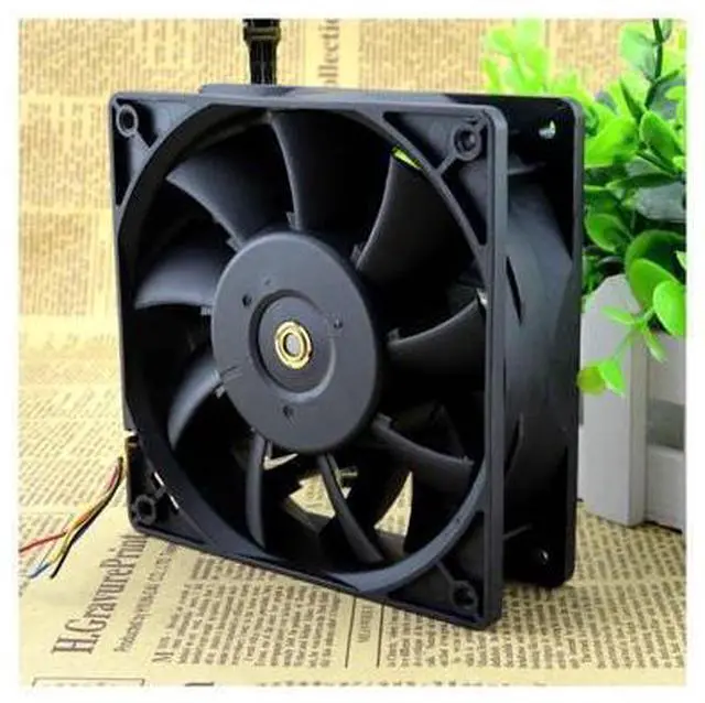Alt view image 5 of 6 - 12038 12CM large air volume fan 48V 0.75A FFC1248DE double ball a lot of spot cooling fan