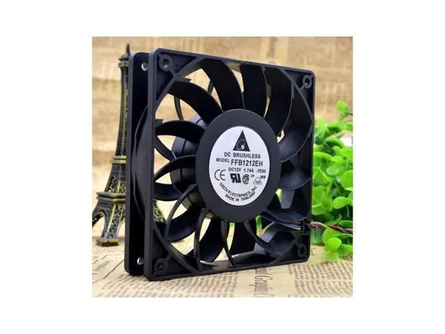 Alt view image 2 of 4 - 12025 12V 1.74A 12CM speed air volume booster fan FFB1212EH cooling fan