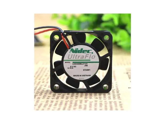 Alt view image 2 of 5 - U40X05ML27-51 Nidec 4cm4 PCT Ultra Silent Fan 4010 5V USB cooling fan