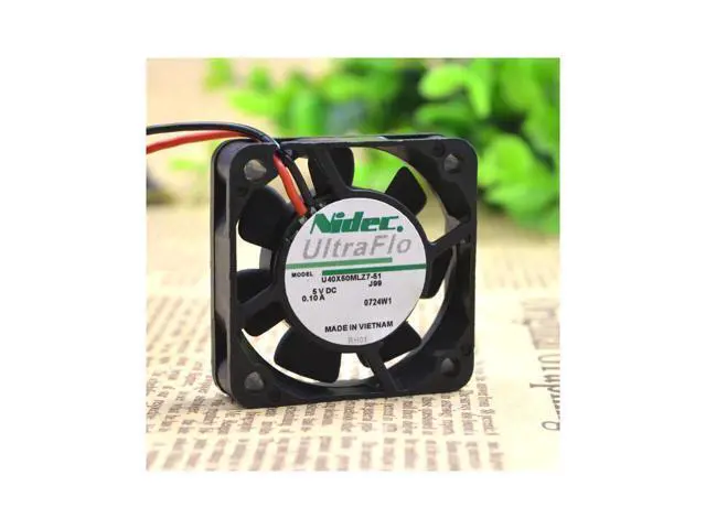 Alt view image 3 of 5 - U40X05ML27-51 Nidec 4cm4 PCT Ultra Silent Fan 4010 5V USB cooling fan