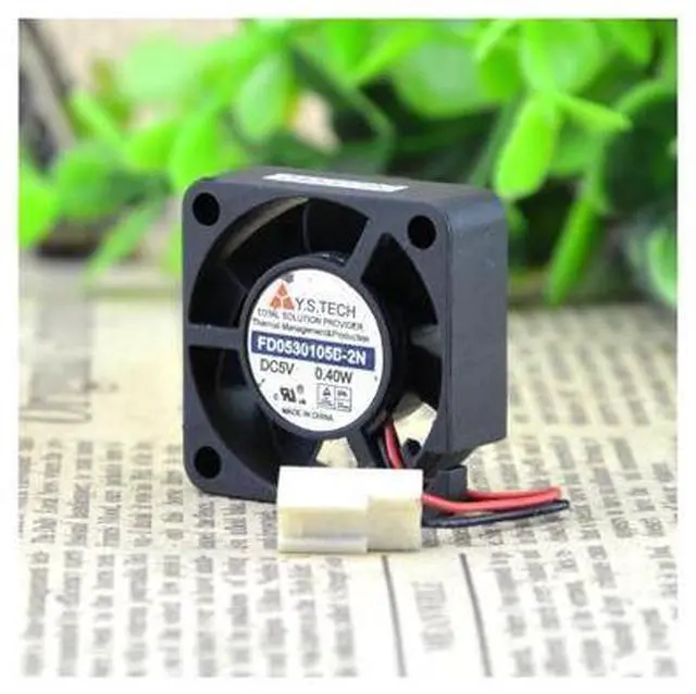 Main image of FD0530105B-2N 3CM\/3cm 3010 5V 0.40W Double Ball 2 lines Fan cooling fan
