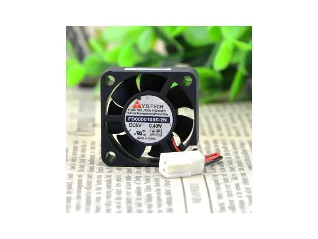 Alt view image 2 of 5 - FD0530105B-2N 3CM\/3cm 3010 5V 0.40W Double Ball 2 lines Fan cooling fan