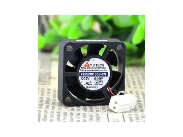 Alt view image 3 of 5 - FD0530105B-2N 3CM\/3cm 3010 5V 0.40W Double Ball 2 lines Fan cooling fan