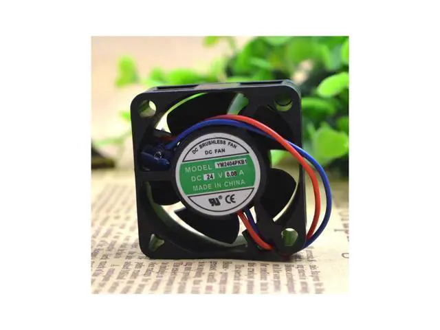 Alt view image 3 of 5 - YM2404PKB1 DC24V 0.08A 2-wire converter fan 40204cm cooling fan