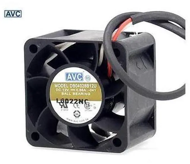 Main image of 1pcs New 4028 double ball bearing fan DB04028B12U 1U server chassis fan 12V 0.66A 40*40*28mm