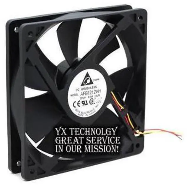 Alt view image 2 of 6 - Delta For 12CM AFB1212VH-BL3V fan 12025 12V 0.60A 3lines dedicated fan for 120*120*25mm