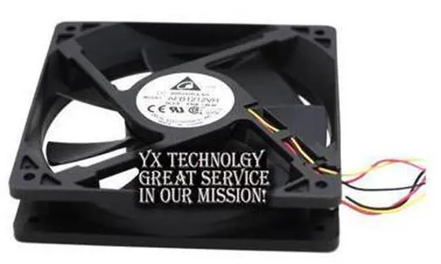 Alt view image 6 of 6 - Delta For 12CM AFB1212VH-BL3V fan 12025 12V 0.60A 3lines dedicated fan for 120*120*25mm