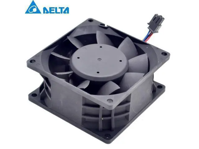 Alt view image 6 of 6 - Delta New 8CM fan 12V 3.3A PFB0812DHE three line fan violence 80 *80 * 38mm