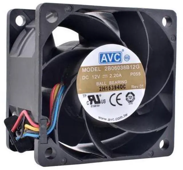 Main image of COOLING REVOLUTION DL180 G6 530748-001 2B06038B12G 6cm 60mm fan 60x60x38mm DC12V 2.20A large air volume server cooling fan
