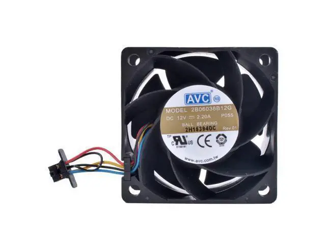Alt view image 3 of 4 - COOLING REVOLUTION DL180 G6 530748-001 2B06038B12G 6cm 60mm fan 60x60x38mm DC12V 2.20A large air volume server cooling fan