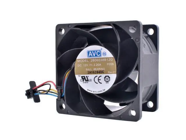 Alt view image 4 of 4 - COOLING REVOLUTION DL180 G6 530748-001 2B06038B12G 6cm 60mm fan 60x60x38mm DC12V 2.20A large air volume server cooling fan