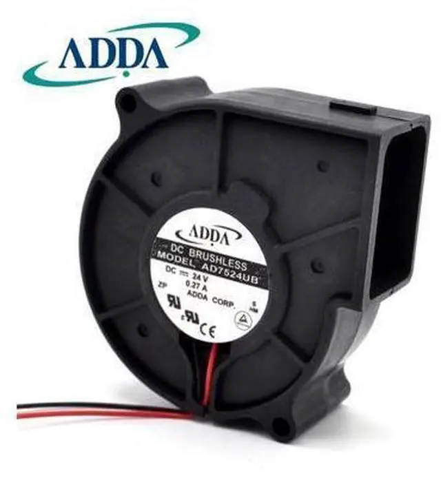Alt view image 3 of 5 - ADDA New and original axial fan AD7524UB 24V projector photographic apparatus dedicated fan 75*75*30mm
