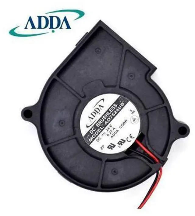 Alt view image 4 of 5 - ADDA New and original axial fan AD7524UB 24V projector photographic apparatus dedicated fan 75*75*30mm