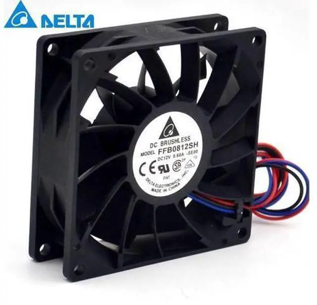 Main image of New 8025 8CM chassis fan 12V 0.6A FFB0812SH high speed fan violence 80*80*25mm