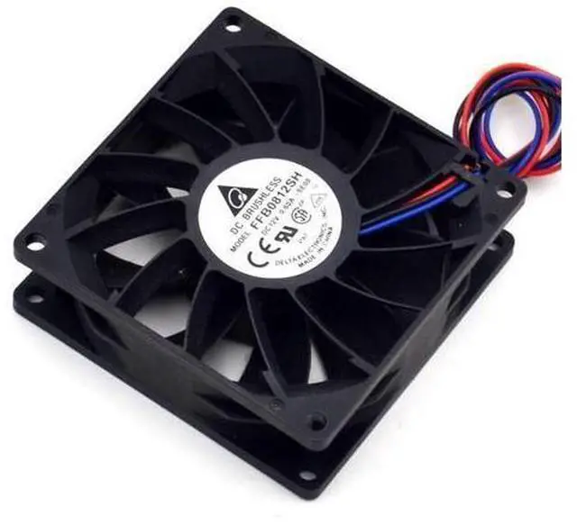 Alt view image 5 of 6 - New 8025 8CM chassis fan 12V 0.6A FFB0812SH high speed fan violence 80*80*25mm