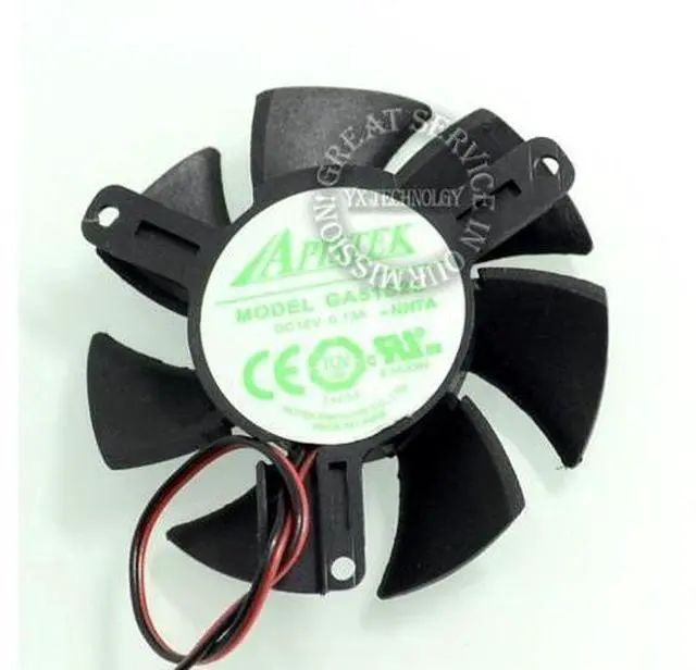 Main image of video card fan GA51S2L 12V 0.13A Blade diameter 47mm Pitch 39 * 39 * 39mm Graphics card fan