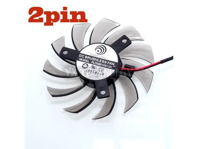 Alt view image 2 of 5 - 8010 Graphics dual fan Video Card fan PLD08010S12H 12V 0.25A Diameter 74mm 39*39*39mm