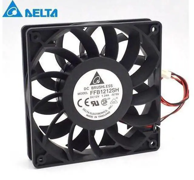 Main image of 1pcs fan 12025 high speed air volume fan 12 cm 1.24A FFB1212SH