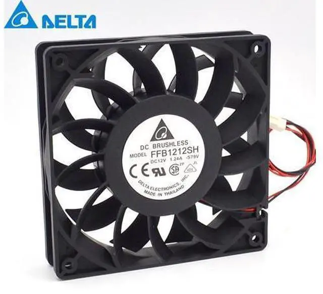 Main image of 1pcs fan 12025 high speed air volume fan 12 cm 1.24A FFB1212SH