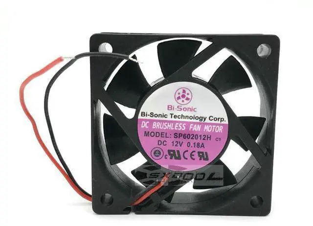 Main image of BI-SONIC SP602012H DC12V 0.18A 6CM 6020 2-wire cooling fan