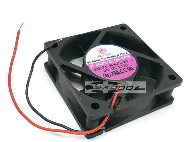 Alt view image 2 of 3 - BI-SONIC SP602012H DC12V 0.18A 6CM 6020 2-wire cooling fan