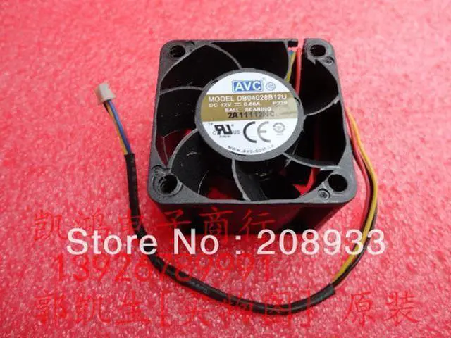Main image of For AVC DB04028B12U 4028 12V 1U server chassis fan 4CM+cooling fan