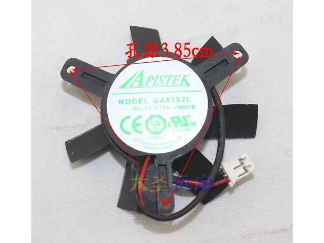Alt view image 3 of 3 - For Sapphire HD6570 1G Platinum Edition GA51S2L Graphics Fan