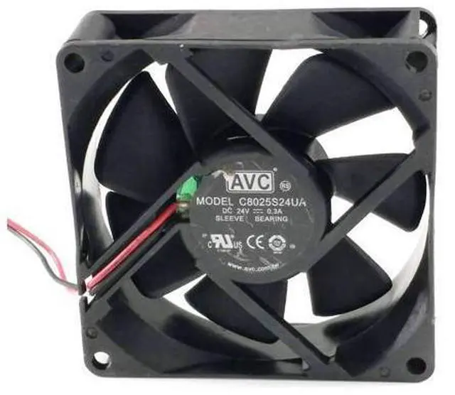 Main image of server inverter blower cooling cooler C8025S24UA 24V 0.3A inverter fan 8cm 8025 80x80x25mm 80mm